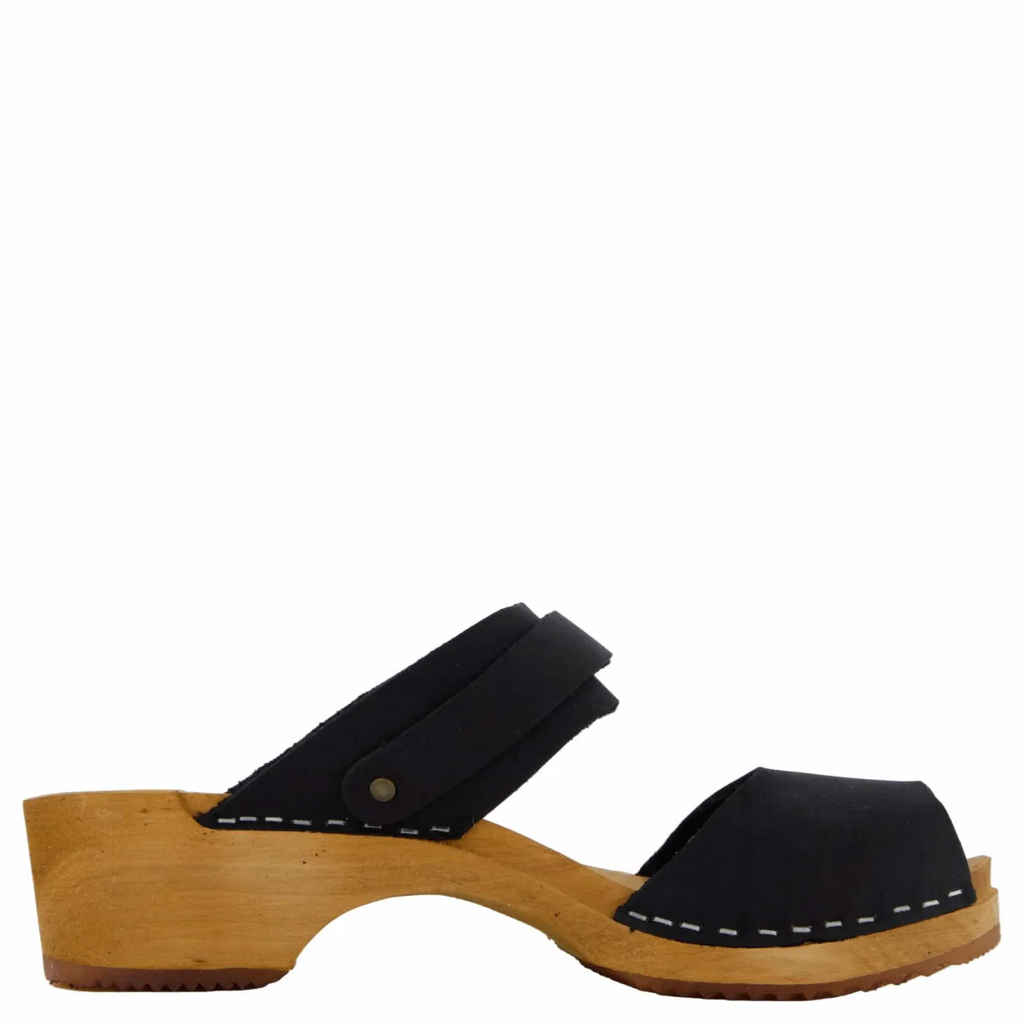 Mohedatoffeln Petra Nubuck Black Svart Outlet