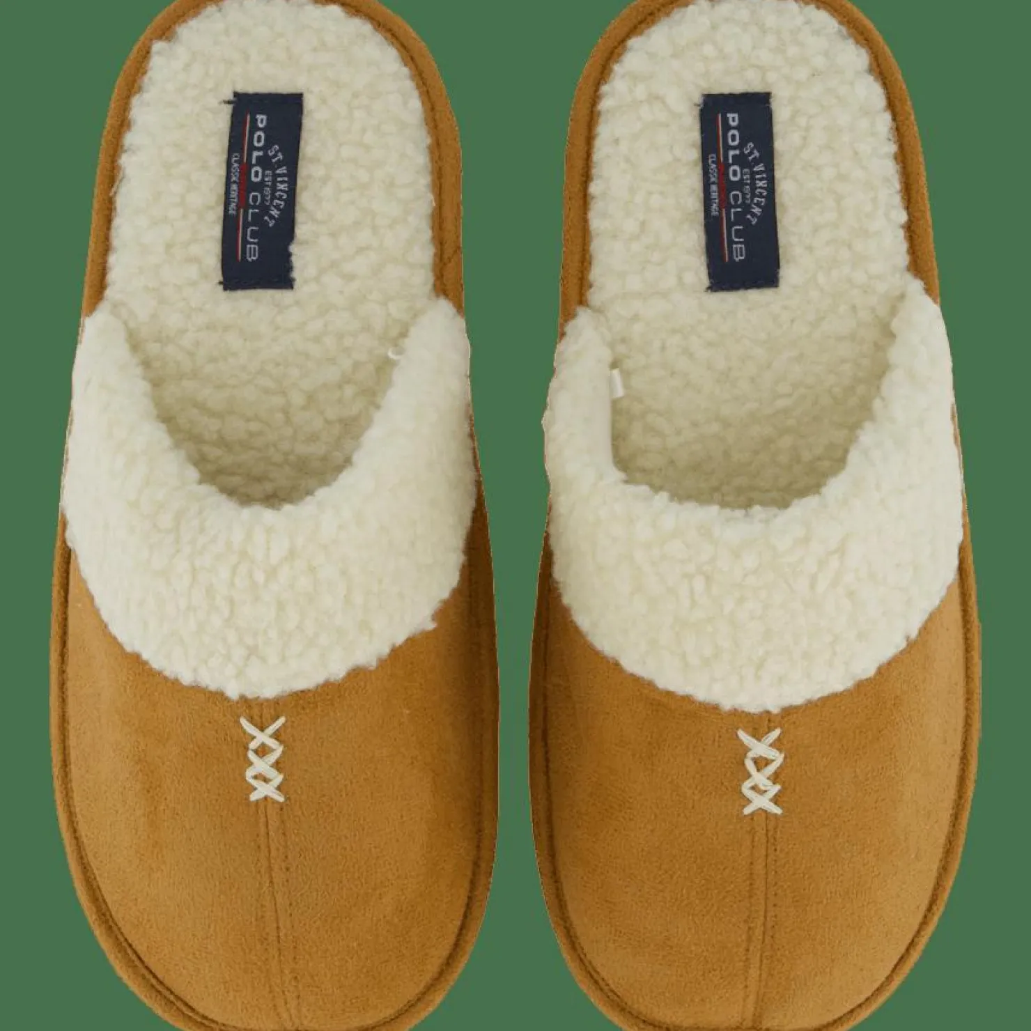 St Vincent Polo Club Phoenix Slipper Tan beige New