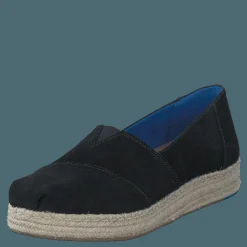 Toms Platform Alpergata Black Suede Svart Online
