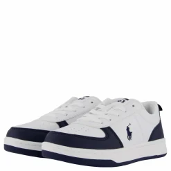 Ralph Lauren Junior Polo Court Ii C-white Tumbled/navy Blå och Vit Best
