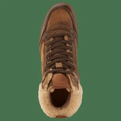 Polo Ralph Lauren Polo Crt Hgh-sneakers-low Top  Brown Brun New