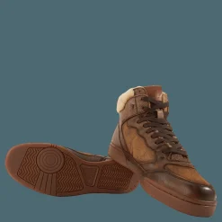 Polo Ralph Lauren Polo Crt Hgh-sneakers-low Top  Brown Brun New