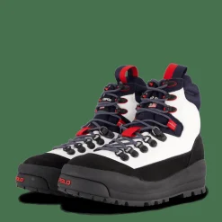 Polo Ralph Lauren Polo Sport Hiker Leather Boot White / Navy / Red Svart och Vit Discount