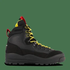 Polo Ralph Lauren Polo Sport Hiker Leather Boot Black / Yellow / Red Svart Best