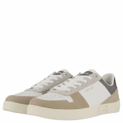 Replay Polys Court 3 Sneaker White Beige New