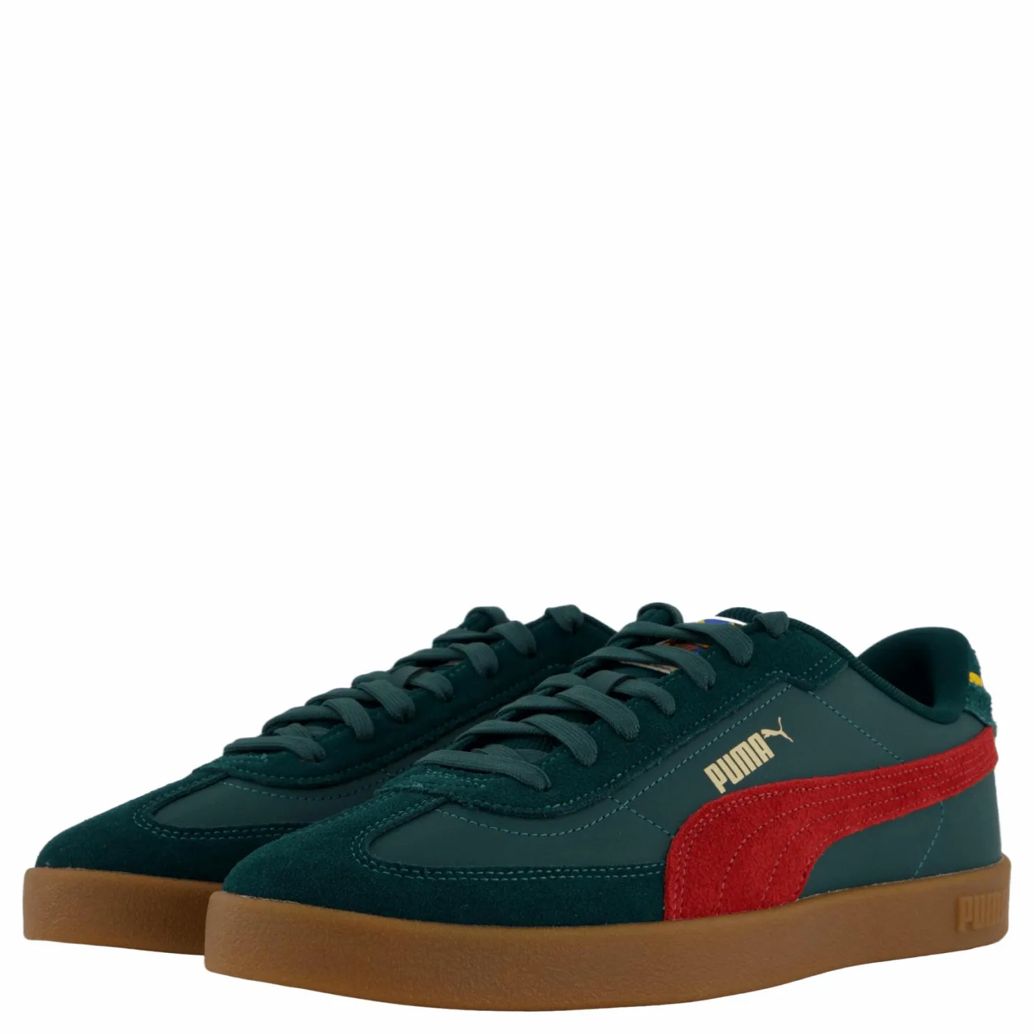 Puma Club Ii Era Year Of Sport Dark Myrtle-intense Red-gum Flerfärgad, Grön och Röd Discount