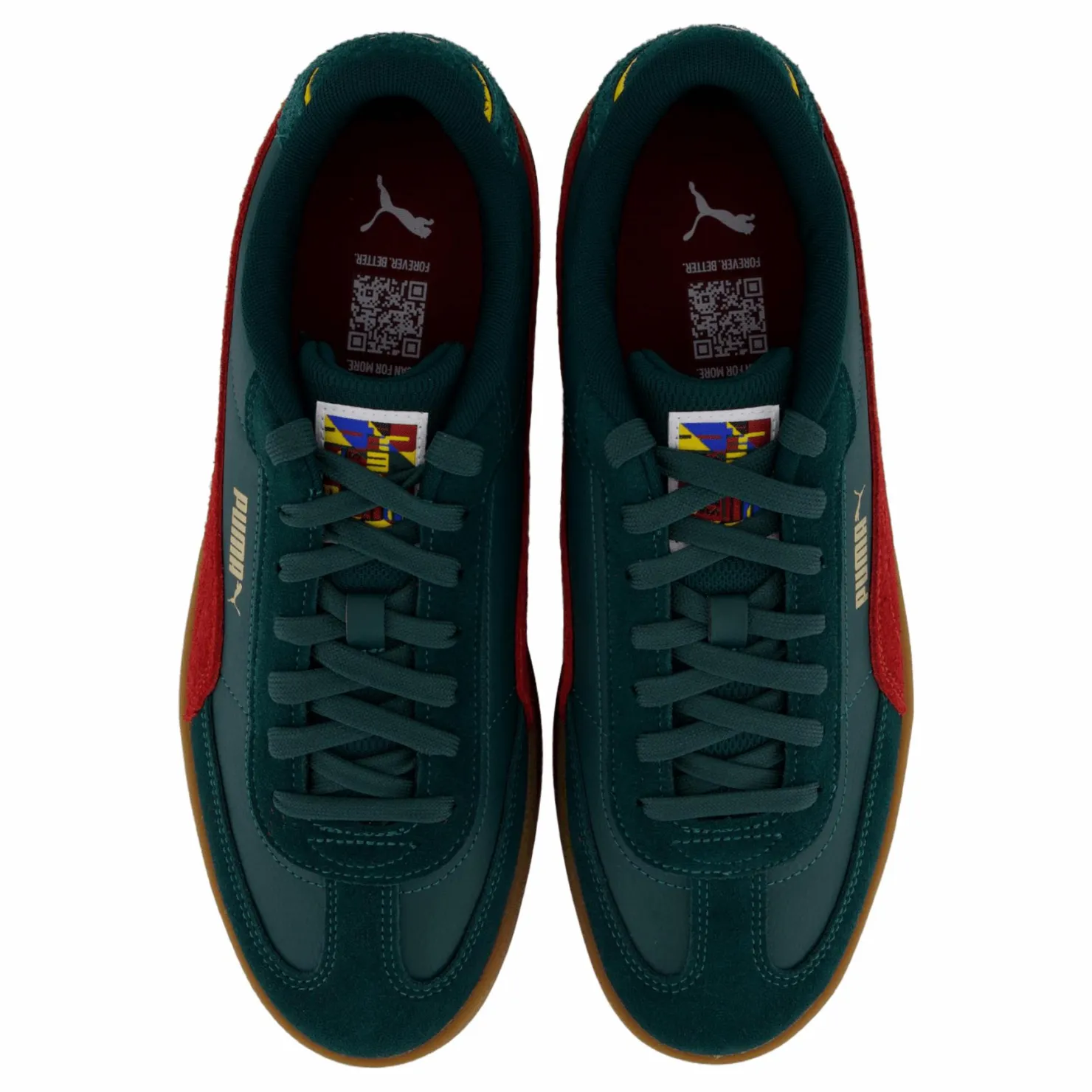 Puma Club Ii Era Year Of Sport Dark Myrtle-intense Red-gum Flerfärgad, Grön och Röd Discount