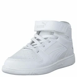 Puma Rebound Layup Sl V Inf White- Black-gray Violet Vit Best