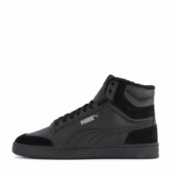 Puma Shuffle Mid Fur Black- Black-steel Gr Svart New