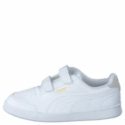 Puma Shuffle V Ps White-grayviolet-teamgold Guld och Vit Outlet
