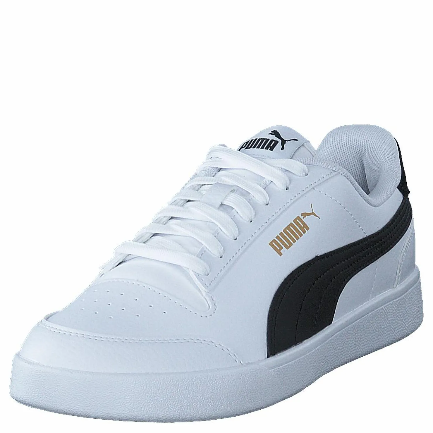 Puma Shuffle White-black-teamgold Guld och Vit New