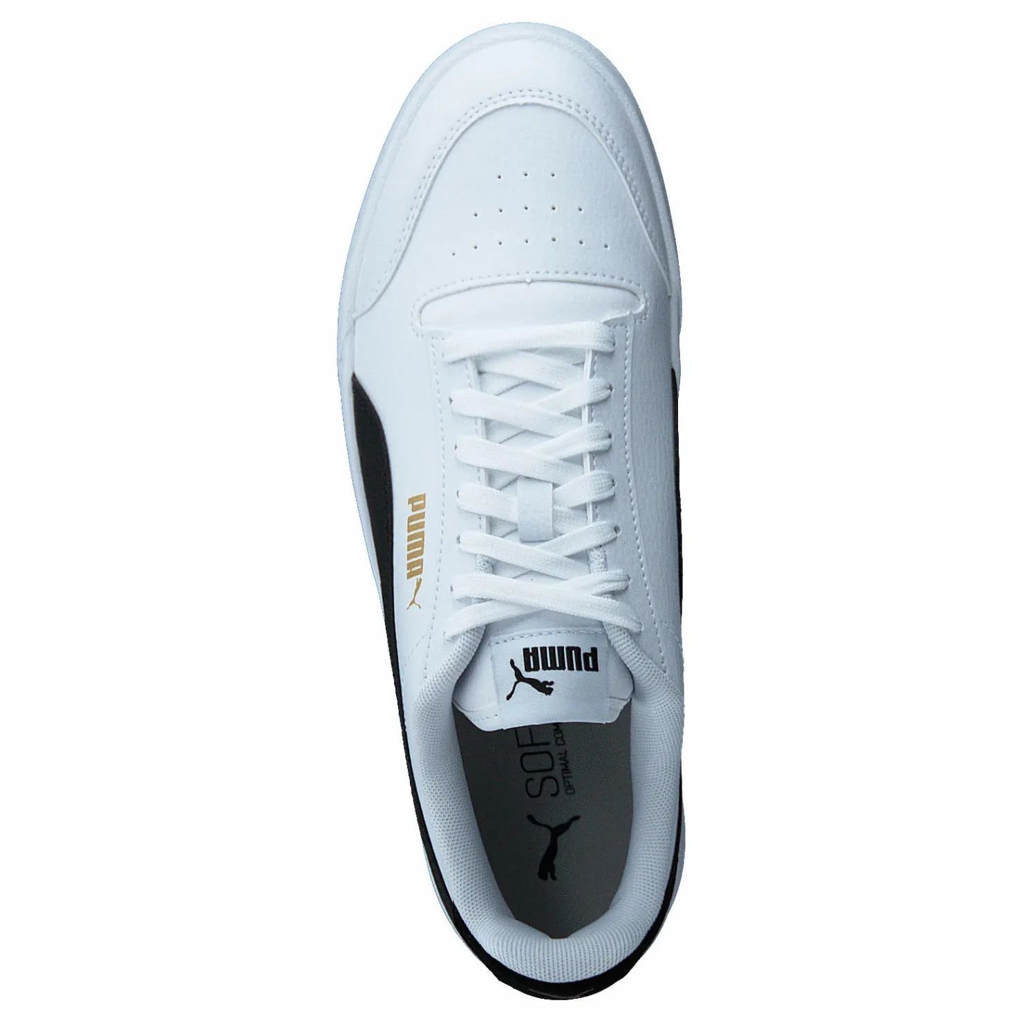 Puma Shuffle White-black-teamgold Guld och Vit New