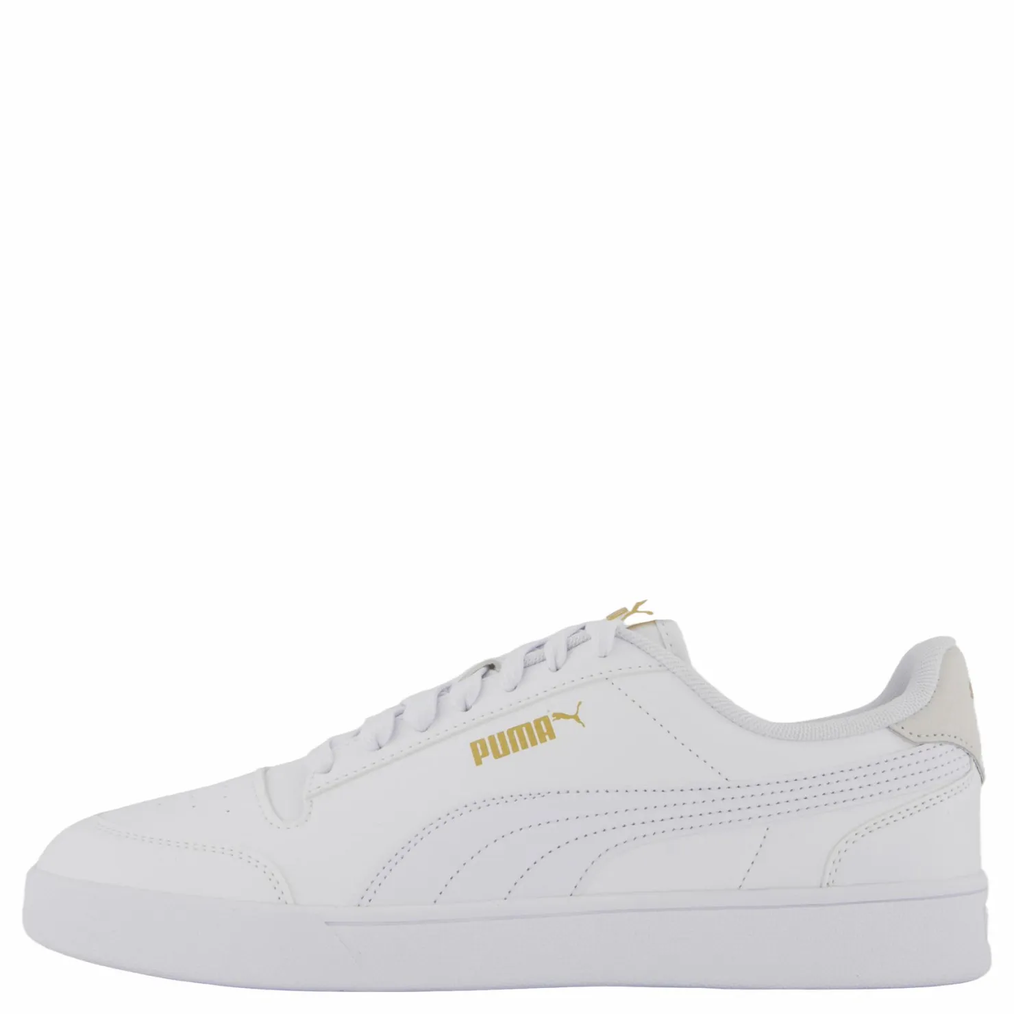 Puma Shuffle White-white-teamgold Guld och Vit