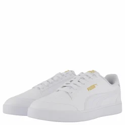 Puma Shuffle White-white-teamgold Guld och Vit