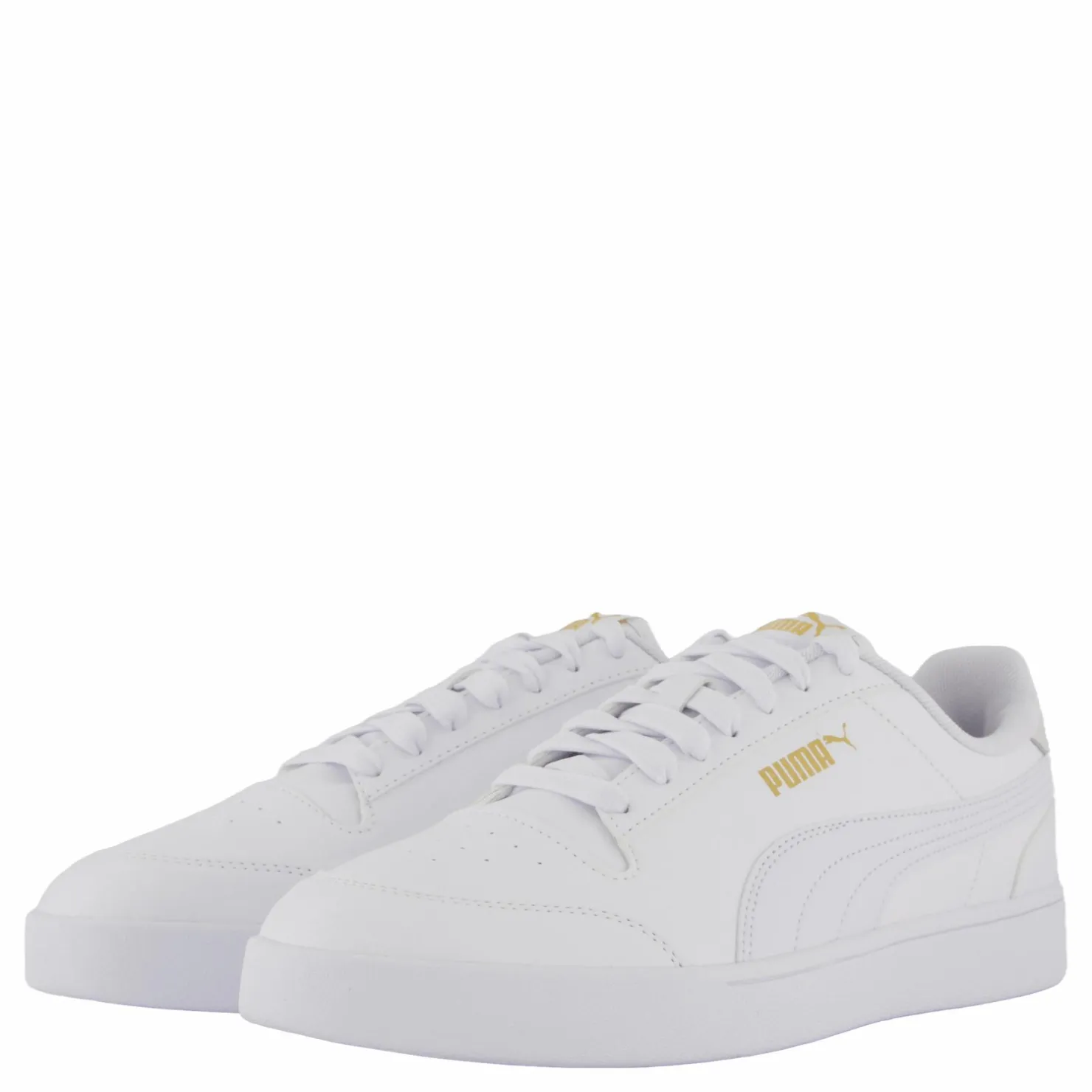 Puma Shuffle White-white-teamgold Guld och Vit