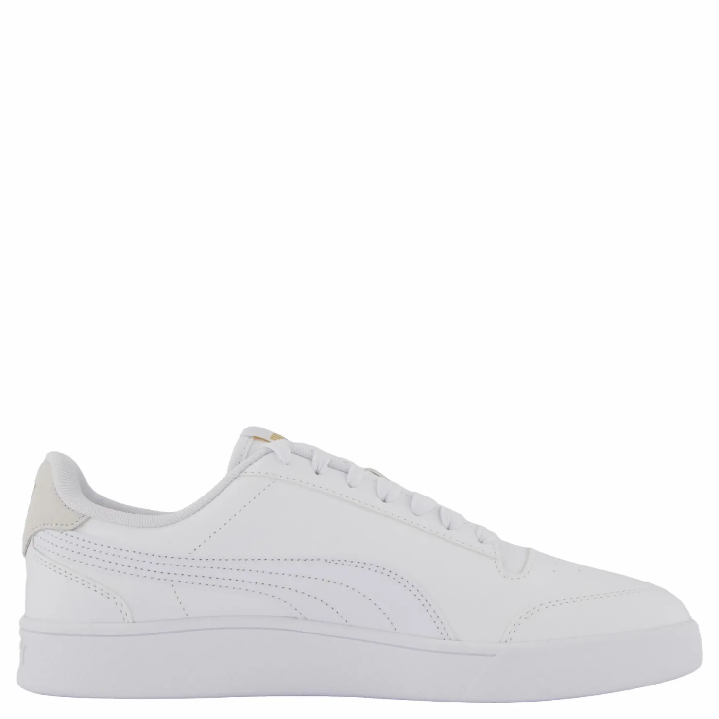 Puma Shuffle White-white-teamgold Guld och Vit