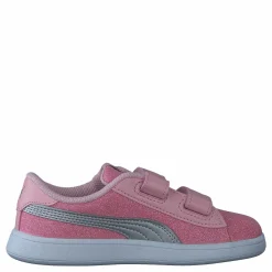 Puma Smash V2 Glitz Glam V Inf Almond Blossom- Silver Rosa Discount