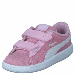 Puma Smash V2 Glitz Glam V Inf Pearl Pink- White Rosa Hot