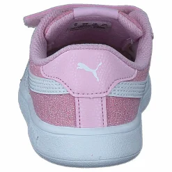 Puma Smash V2 Glitz Glam V Inf Pearl Pink- White Rosa Hot