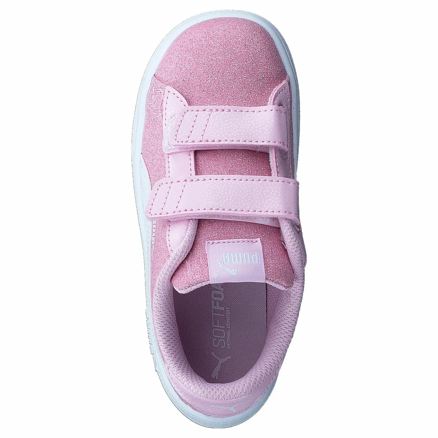 Puma Smash V2 Glitz Glam V Inf Pearl Pink- White Rosa Hot