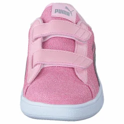 Puma Smash V2 Glitz Glam V Ps Almond Blossom- Silver Rosa New