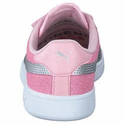 Puma Smash V2 Glitz Glam V Ps Almond Blossom- Silver Rosa New