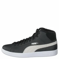 Puma Smash V2 Mid L Fur Jr Black- White Svart Online