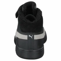 Puma Smash V2 Mid L Fur Ps Black-whisper White Svart New