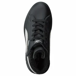 Puma Smash V2 Mid L Fur Ps Black-whisper White Svart New