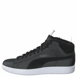 Puma Smash V2 Mid Wtr L Black-dark Shadow- White Svart Clearance