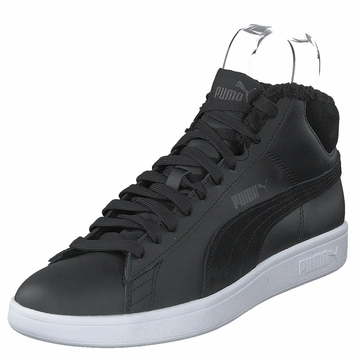 Puma Smash V2 Mid Wtr L Black-dark Shadow- White Svart Clearance