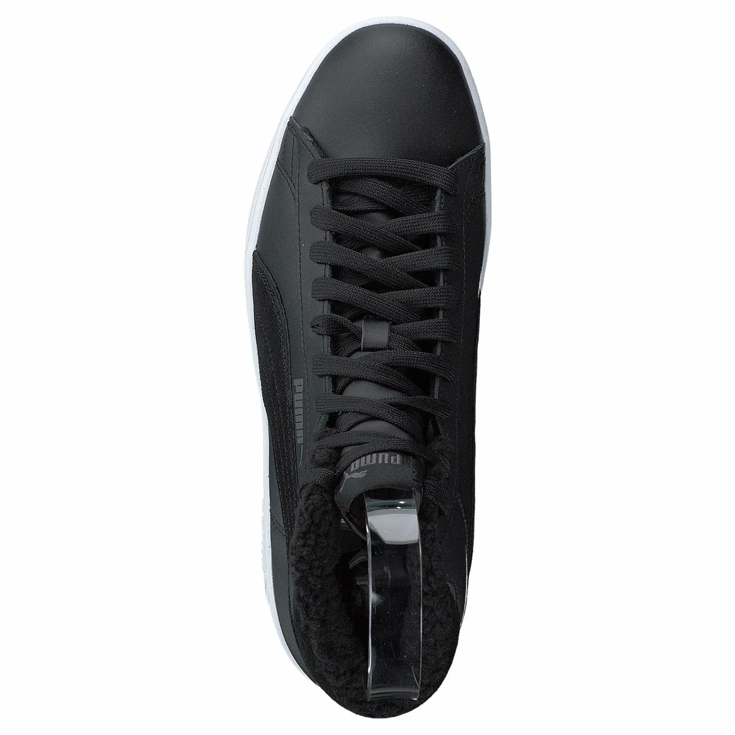 Puma Smash V2 Mid Wtr L Black-dark Shadow- White Svart Clearance