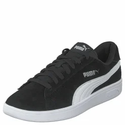 Puma Smash V2 Black- White-silver Svart Sale