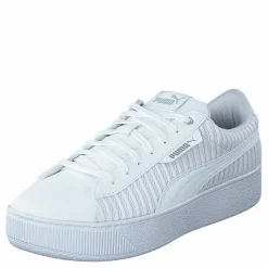Puma Vikky Platform Ep Q2 White- White Vit New