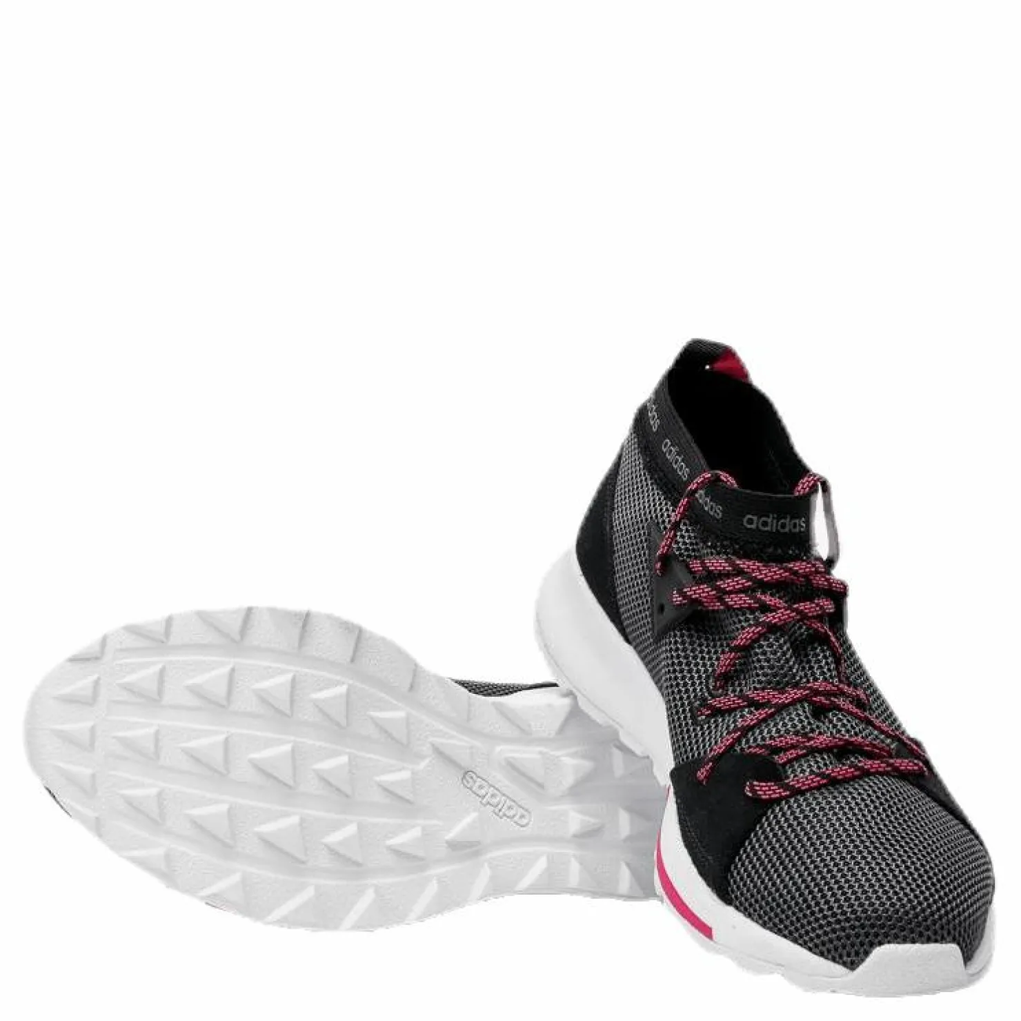 adidas Quesa Shoes Core Black / Grey Five / Shock Pink Rosa och Svart Clearance