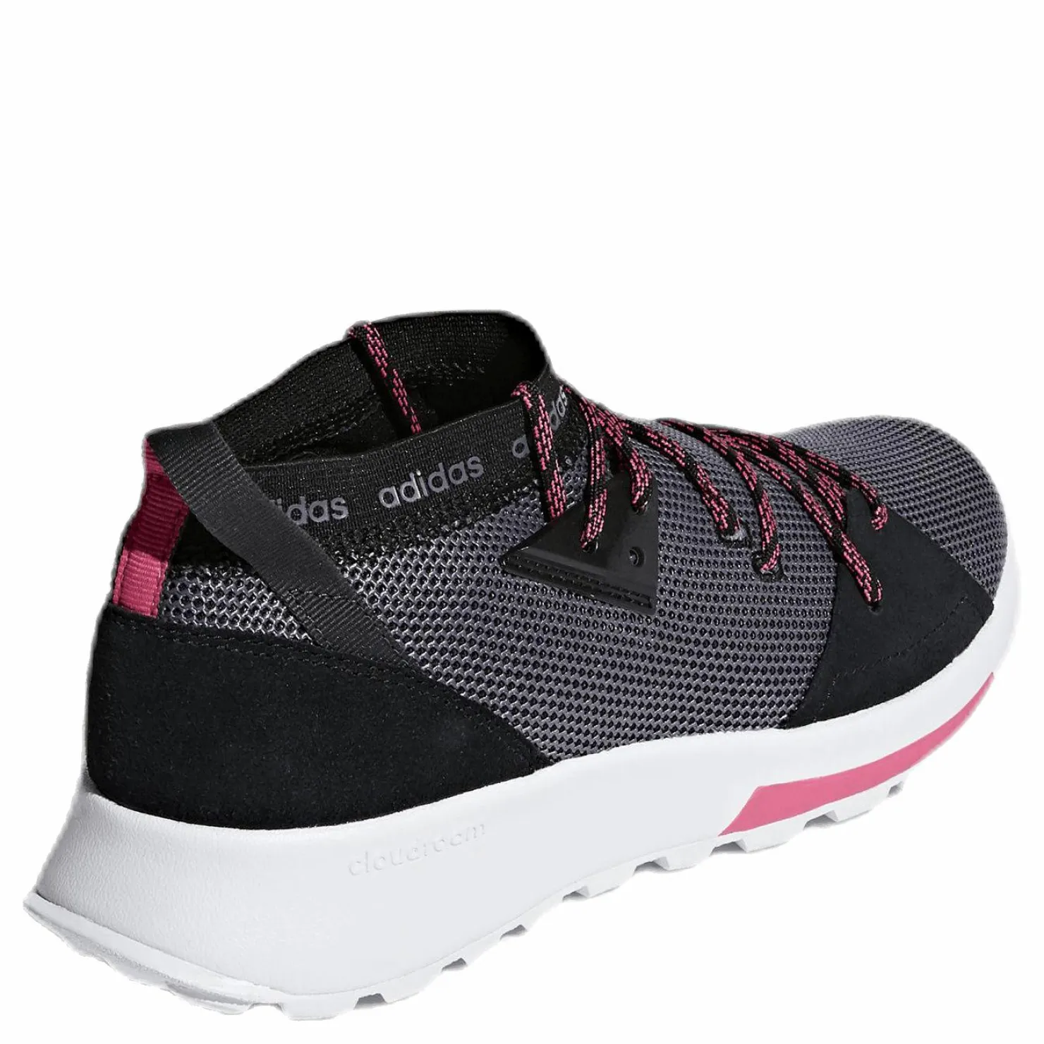 adidas Quesa Shoes Core Black / Grey Five / Shock Pink Rosa och Svart Clearance