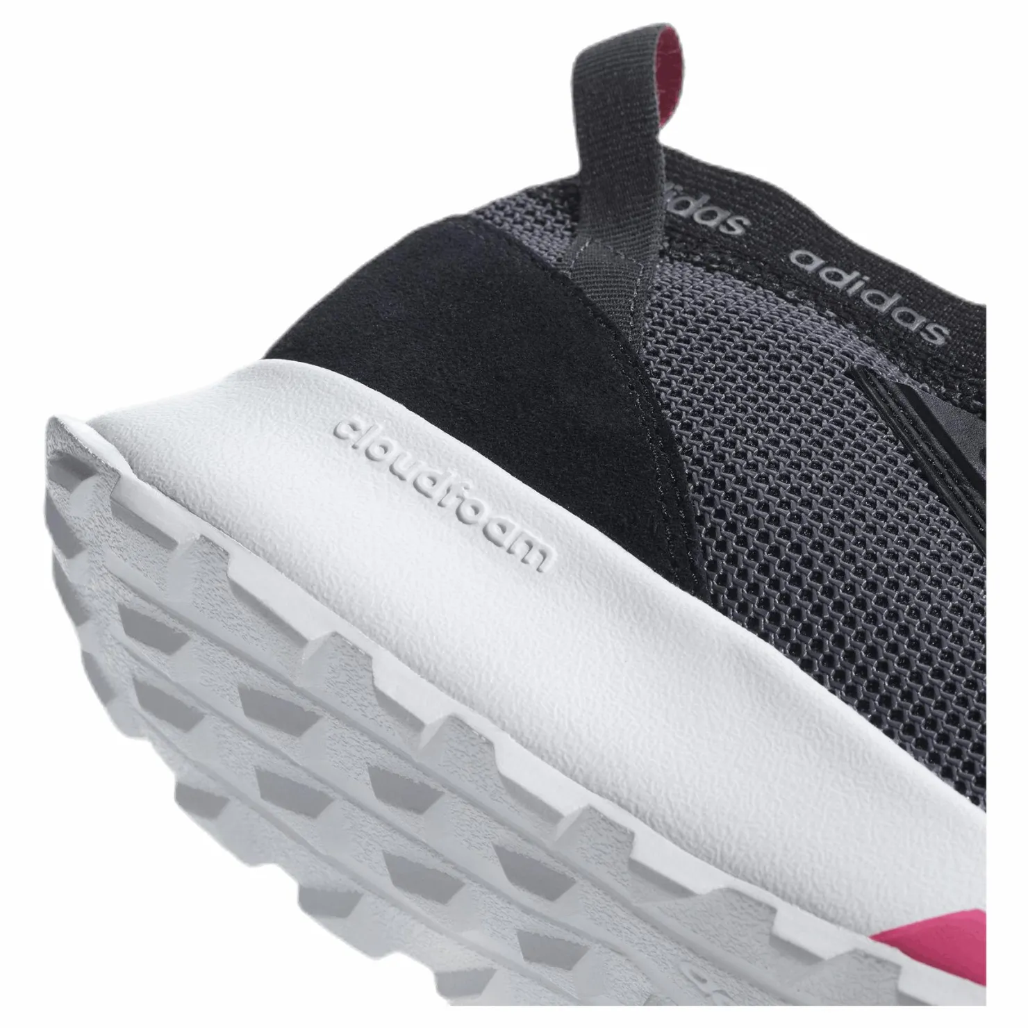 adidas Quesa Shoes Core Black / Grey Five / Shock Pink Rosa och Svart Clearance