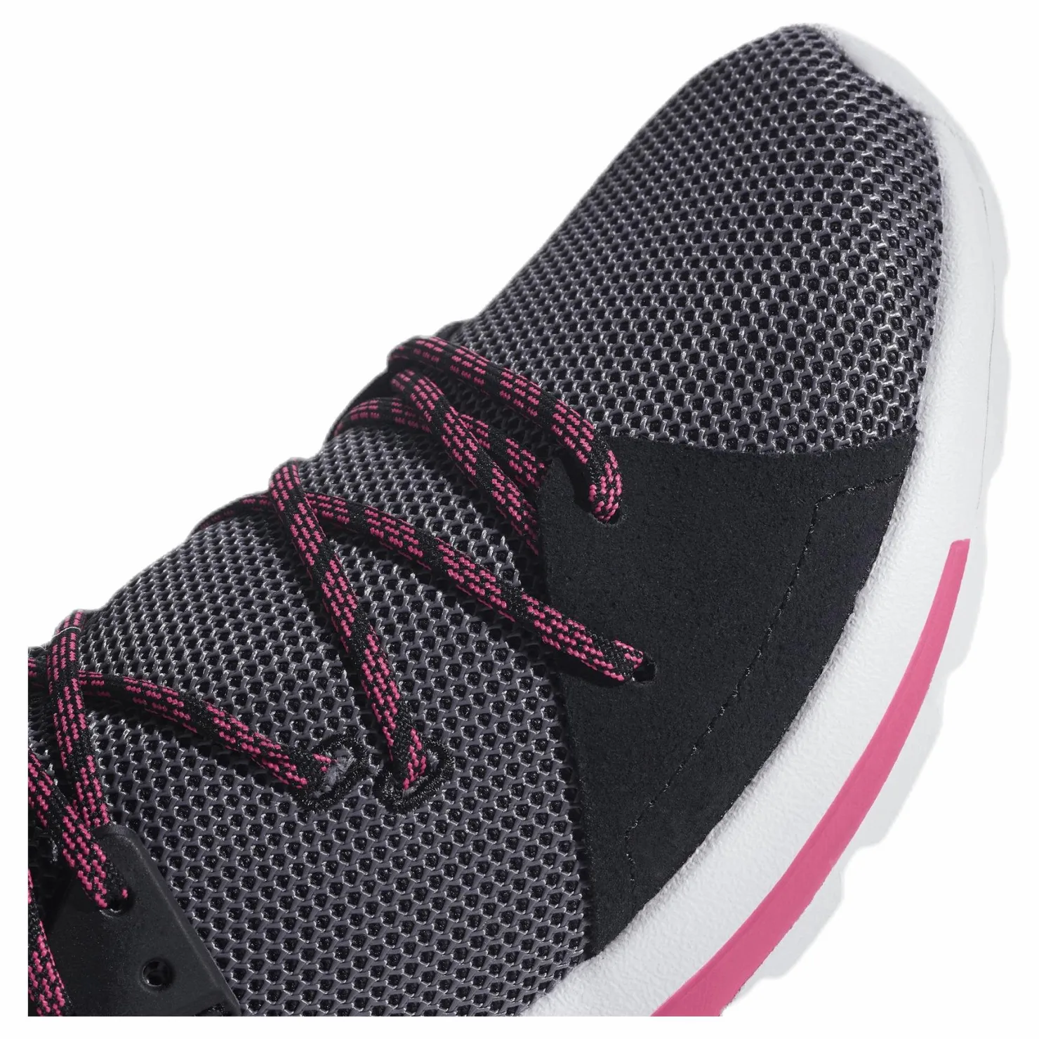adidas Quesa Shoes Core Black / Grey Five / Shock Pink Rosa och Svart Clearance
