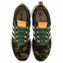 adidas Racer TR21 Cloudfoam Lifestyle Running Shoes Green Oxide / Cloud White / Screaming Orange Svart New
