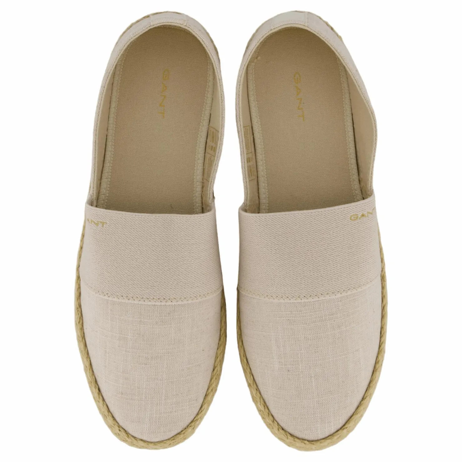 Gant Raffiaville Espadrille Dry Sand White och Beige Sale