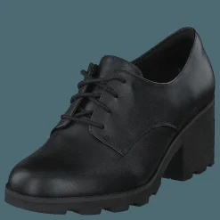 Clarks Rene Lace Black Leahter Svart Clearance