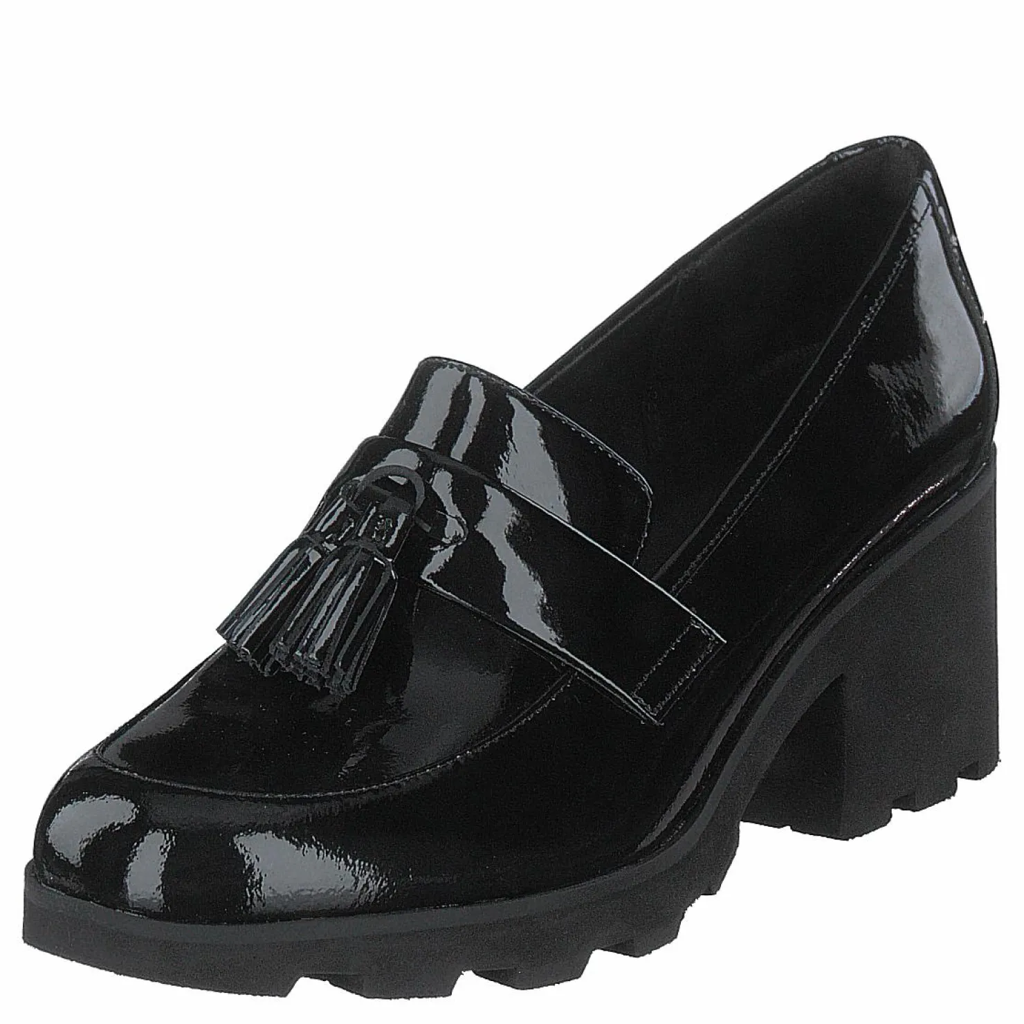Clarks Rene Loafer Black Patent Svart Sale