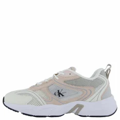 Calvin Klein Retro Tennis Su-mesh Wn Creamy White/whisper Pink/ Oys Rosa, Grå och Vit Outlet
