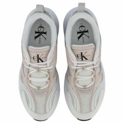 Calvin Klein Retro Tennis Su-mesh Wn Creamy White/whisper Pink/ Oys Rosa, Grå och Vit Outlet