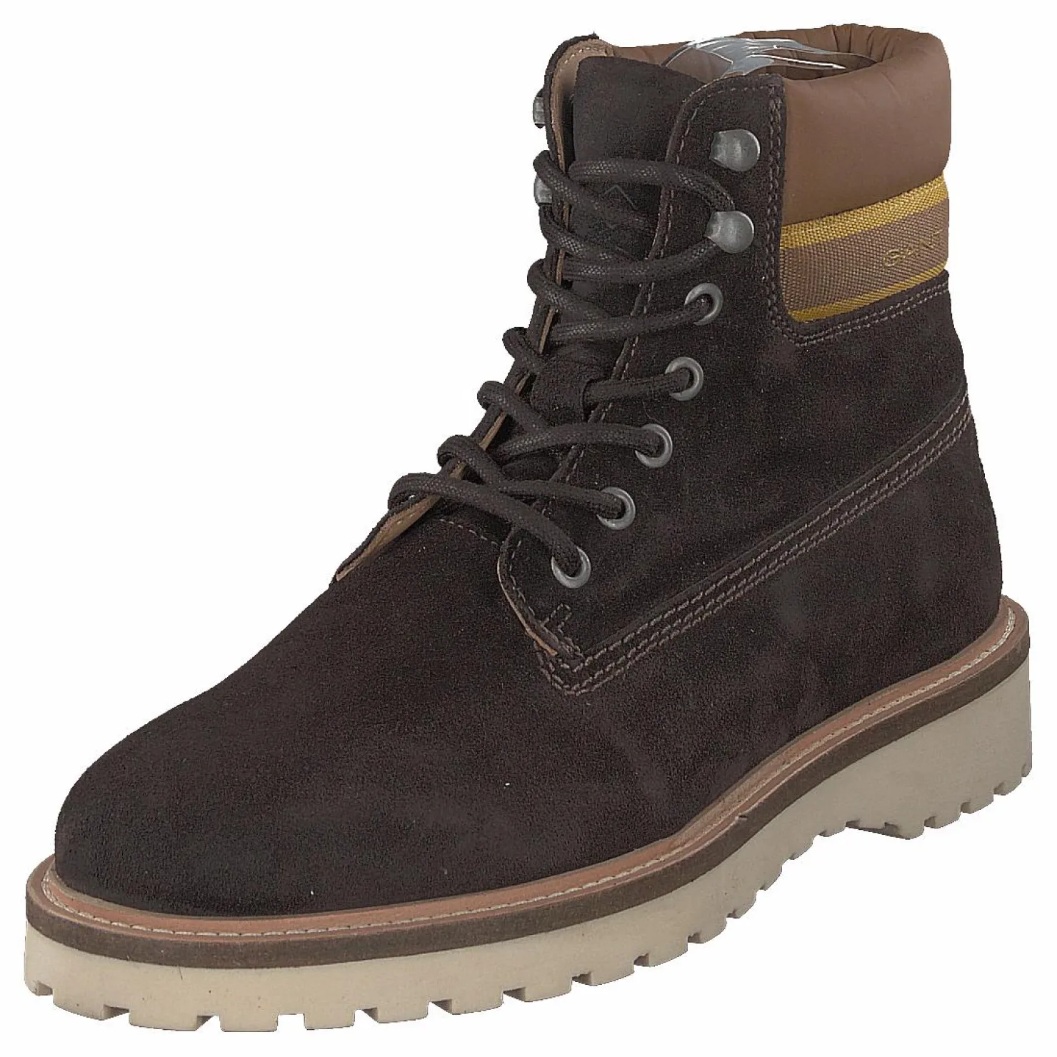 Gant Roden Mid Lace Boot Dk Brown+toffee Brun Best