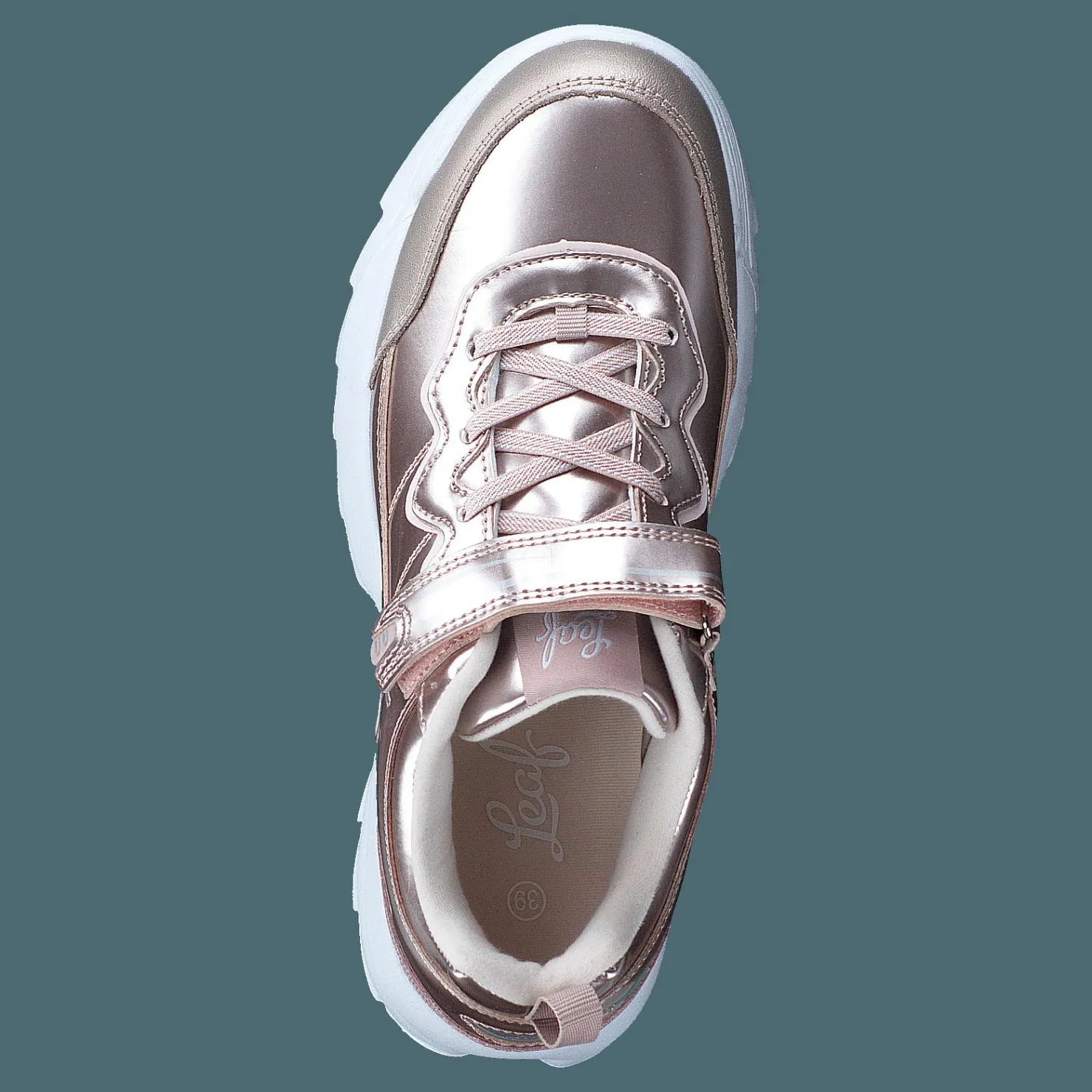 Leaf Ruka Pink Rosa och Metallisk Clearance