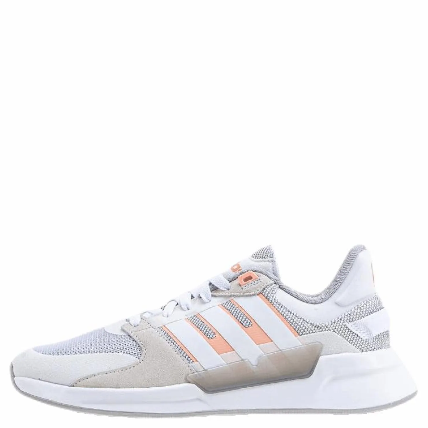 adidas Run 90s Shoes Cloud White / Cloud White / Glow Pink Grå Best