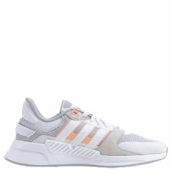 adidas Run 90s Shoes Cloud White / Cloud White / Glow Pink Grå Best
