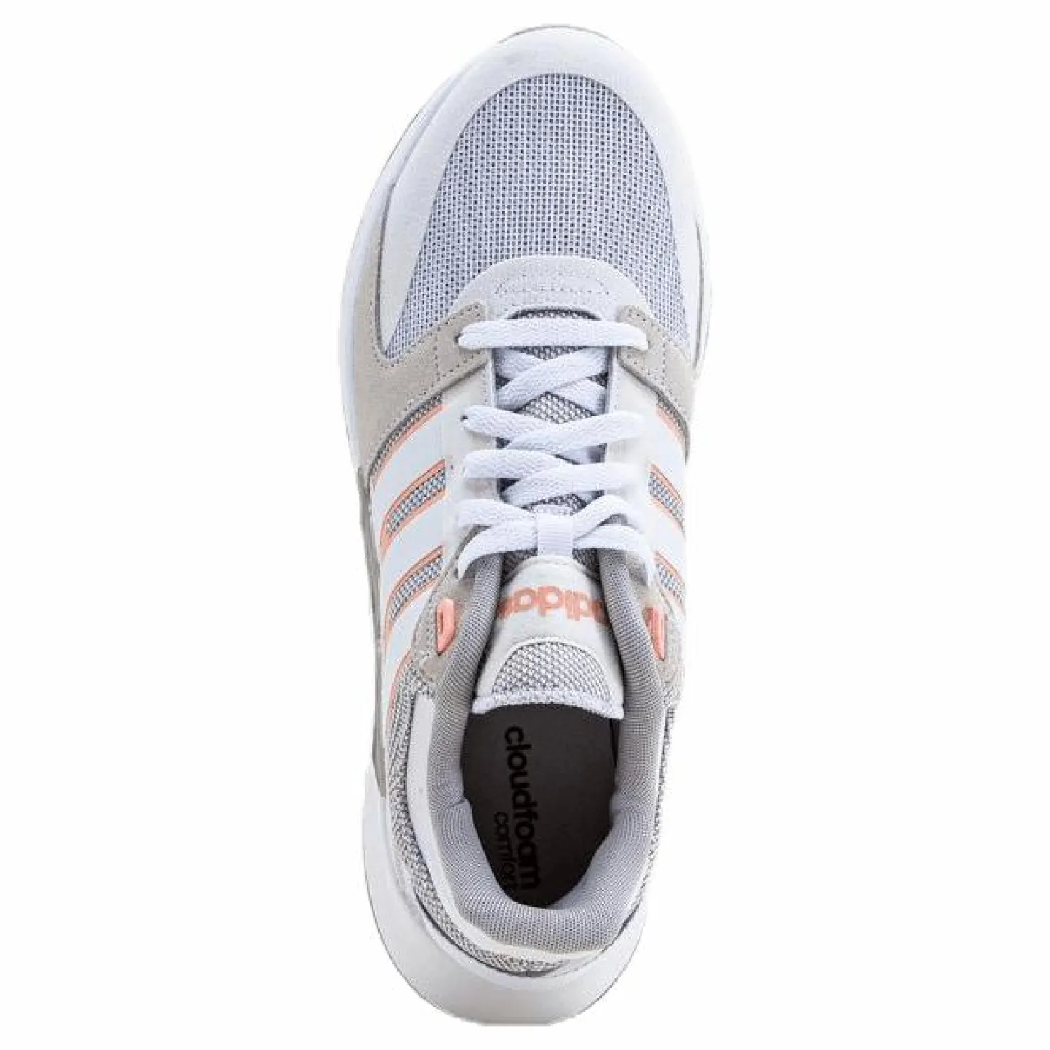 adidas Run 90s Shoes Cloud White / Cloud White / Glow Pink Grå Best