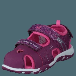 Leaf Runn Dk Pink Rosa och Lila Sale